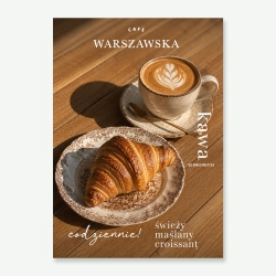 Plakaty lakierowane croissant