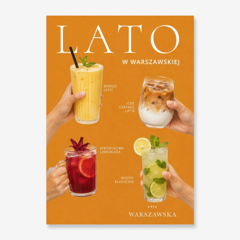 Double-Sided Posters Summer Drinks