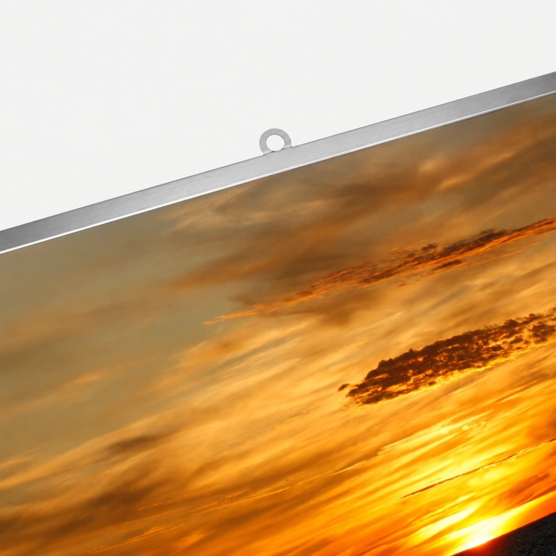 White top calendar bar with a wall-mounting bracket.